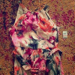 Gorgeous NWT floor length floral dress